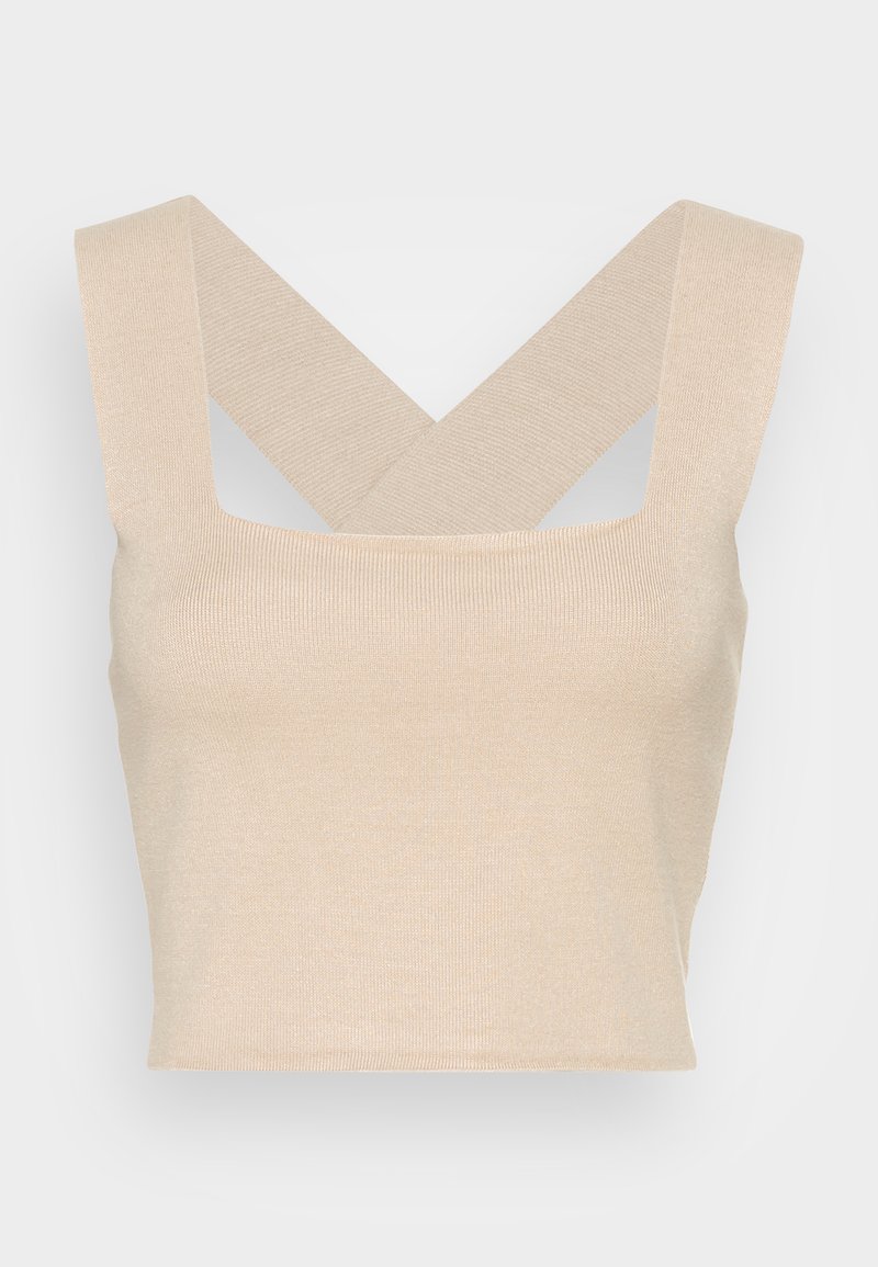 Damen T-Shirts | YAS YASEMIL CROPPED Top sandshell/offwhite - PC28779 Damen T-Shirts | YAS YASEMIL CROPPED Top sandshell/offwhite - PC28779