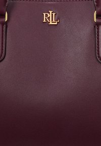Lauren Ralph Lauren LEATHER SMALL MARCY SATCHEL - Rokassoma - pinot noir