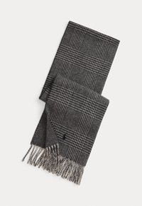 REVERSIBLE WOOL-BLEND SCARF - Écharpe - black/cream check