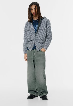 PULL&BEAR SUPER WITH ELASTICATED WAIST  - Baggy jeans - dark blue