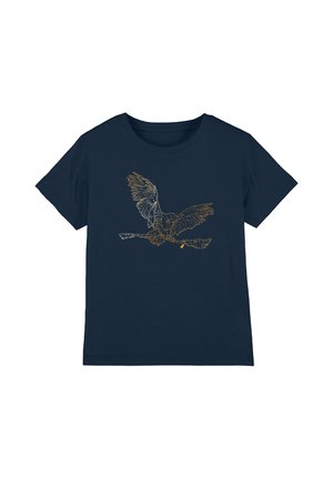 Cotton Soul, HARRY POTTER MAGICAL OWL RIDE UNISEX - T-Shirt print - dark blue