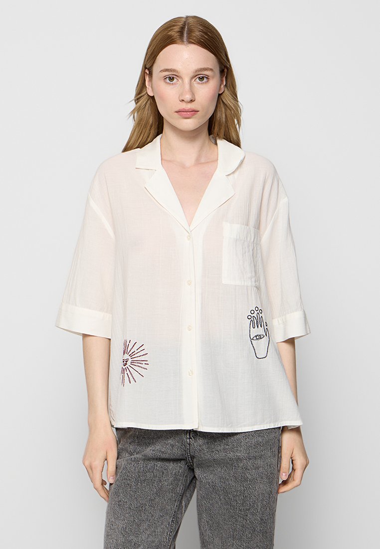 Scotch & Soda Overhemdblouse crème