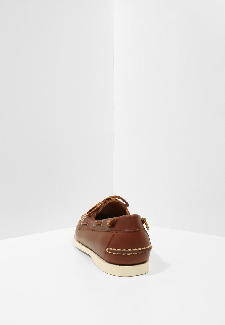 Polo Ralph Lauren MERTON LEATHER BOAT SHOE - Chaussures bateau - deep  saddle tan/marron - ZALANDO.FR