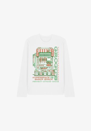 Star Wars, THE MANDALORIAN GROGU SNACK SHACK MARKET - Langarmshirt - white