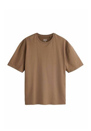 Next, ESSENTIAL CREW NECK T-SHIRT RELAXED FIT - T-Shirt basic - brown