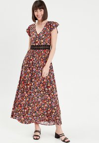 Cache Cache LANGES AUSGESTELLTES NECKHOLDER - Maxikleid - noir