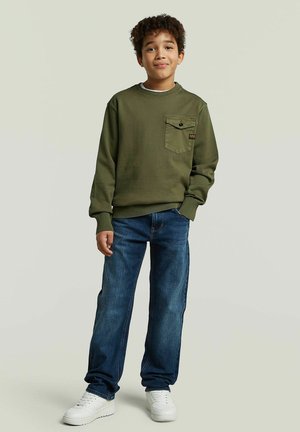 G-STAR, BOYS ARMY KNIT SWEATER - Sweatshirt - four leaf clover