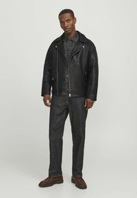 Jack & Jones PREMIUM Jachetă piele - black