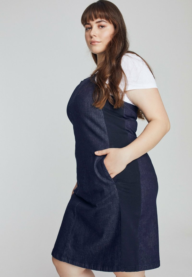 Damen Freizeitkleider | Ulla Popken BELLIEVA Jeanskleid dark blue denim/dunkelblau - SY72763 Damen Freizeitkleider | Ulla Popken BELLIEVA Jeanskleid dark blue denim/dunkelblau - SY72763