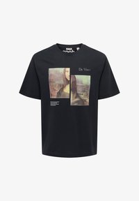 Niet geselecteerd, jet black print:da vinci monalisa