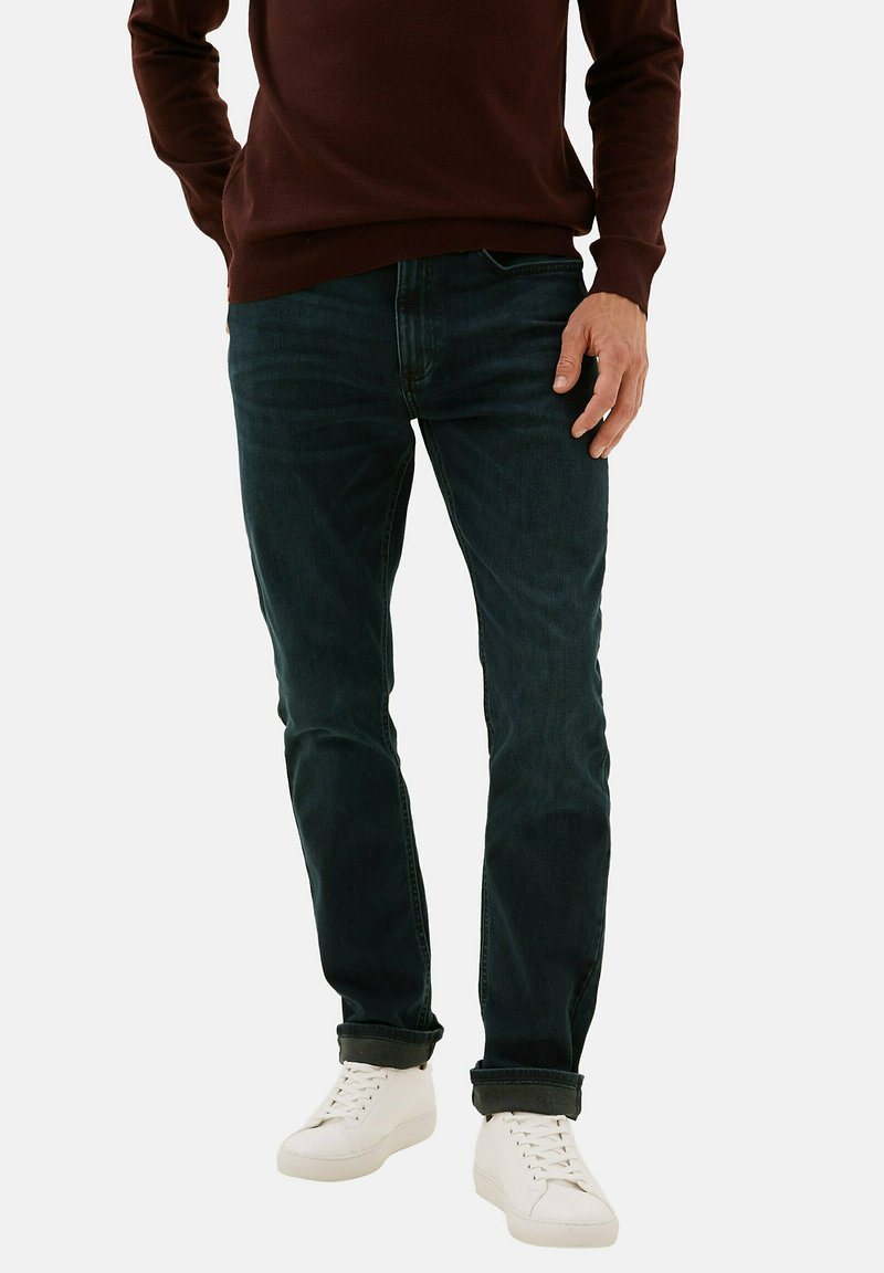 Marks & Spencer SUPER STRETCH SLIM FIT Jeans a sigaretta dark