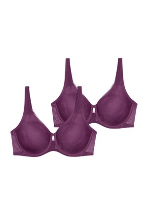 2-PACK WILD SENSATION - Bygel-bh - flower purple