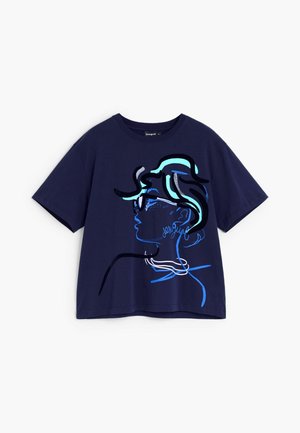 Desigual, Camiseta estampada - blue
