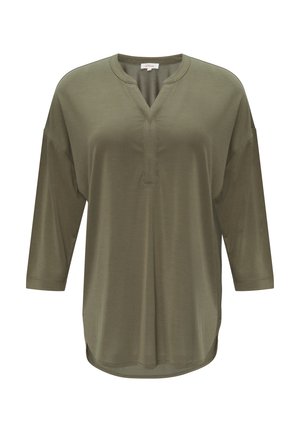 s.Oliver, T-shirt à manches longues - olivgrün