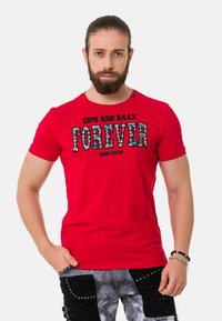 Cipo & Baxx T-Shirt print - red
