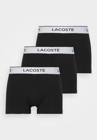 Lacoste - 3 PACK - Panties - black Miniaturebillede 1