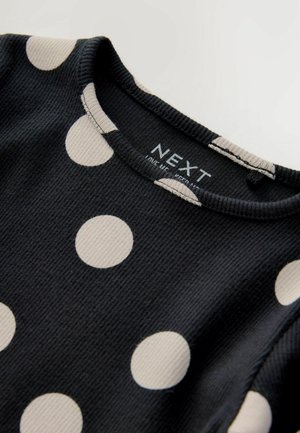 Next REGULAR FIT  - Top s dlouhým rukávem - black white spot