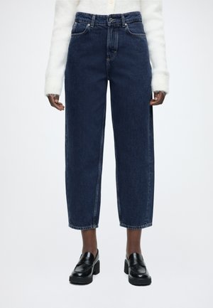STINE, DENIM TROUSERS, HIGH WAIST, BARREL LEG - Φαρδύ τζιν - dark blue_multi_46