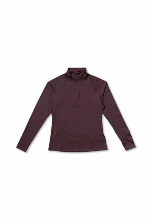 Brooks, DASH 1/2 ZIP 3.0 - Top s dlhým rukávom - cocoa