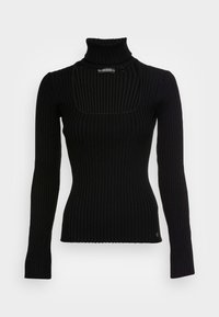 COLETTE WIDE RIB - Camisola - jet black