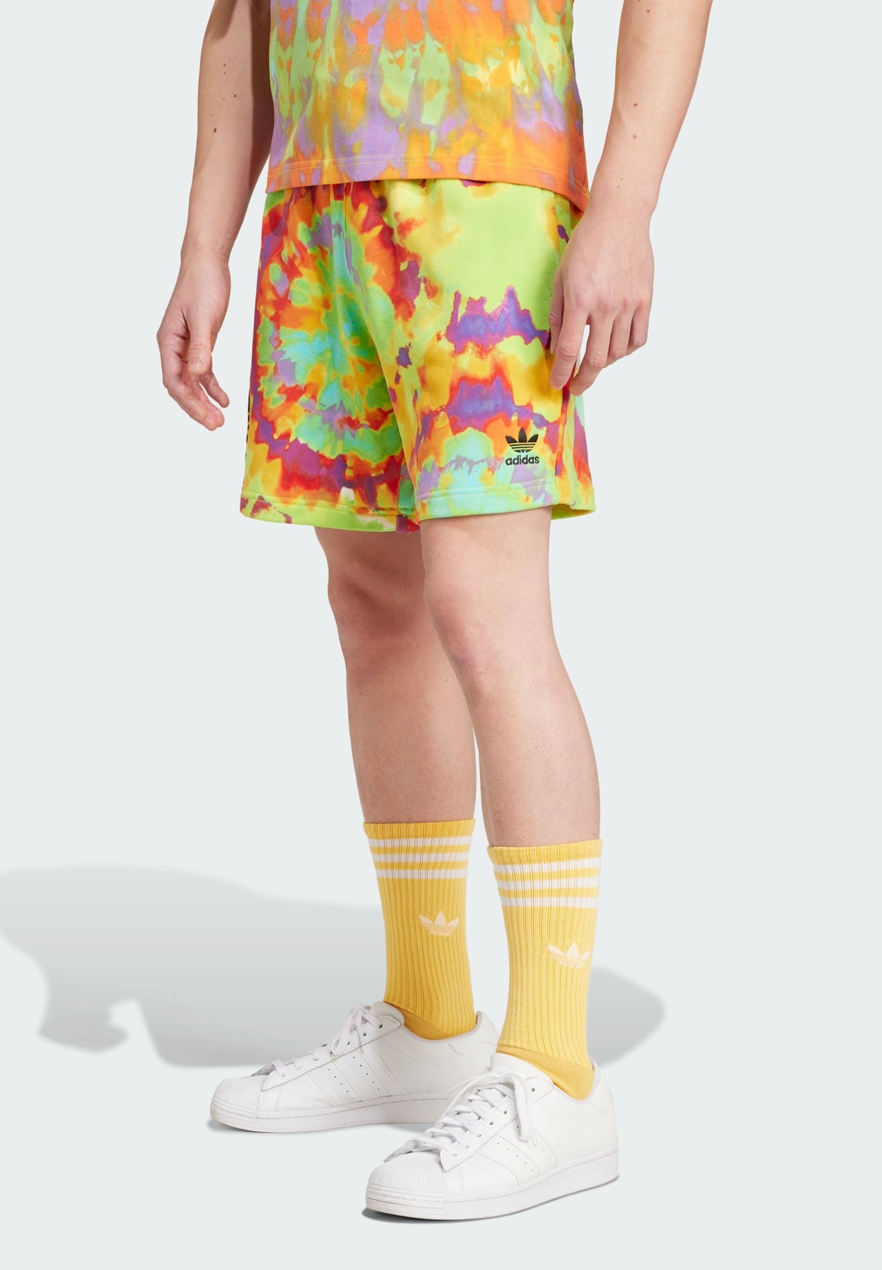 adidas Originals TIE-DYED - Tracksuit bottoms - impact yellow