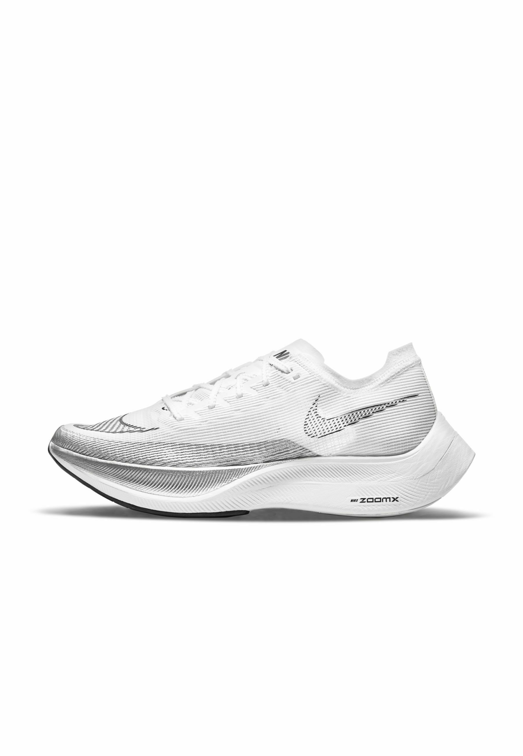 Nike Performance ZOOMX VAPORFLY NEXT - Competition running shoes - metallic silver black/white Zalando.de