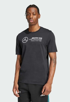 adidas Originals MERCEDES - AMG PETRONAS FORMULA ONE TEAM DNA MEN - Print T-shirt - black   white