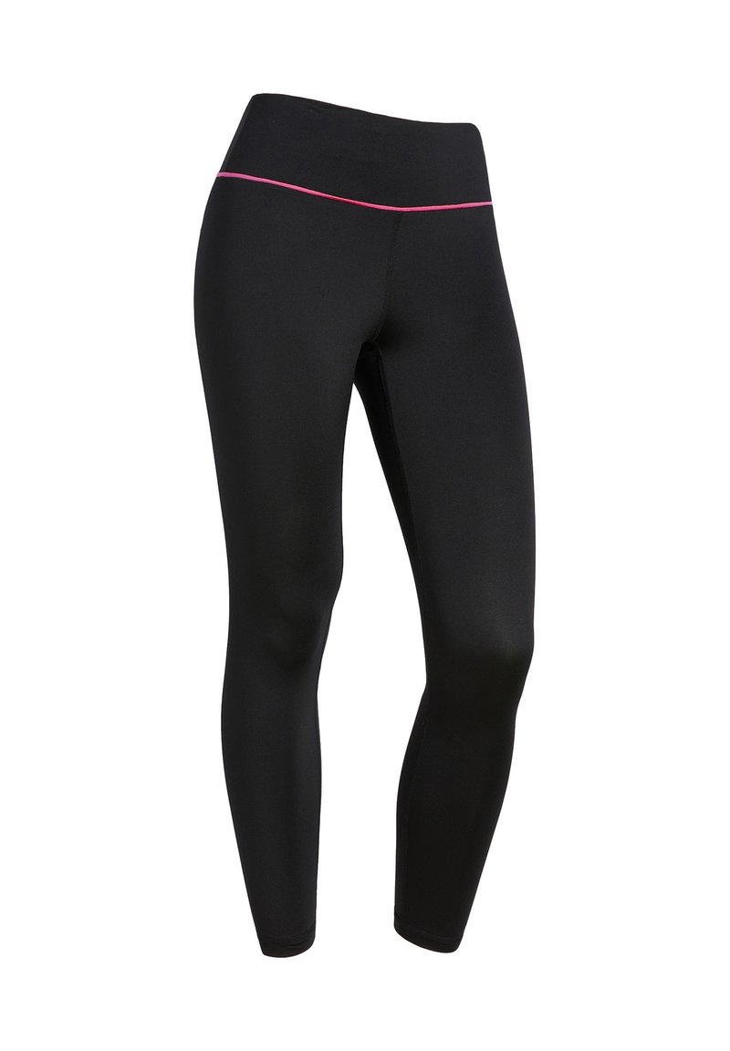Freddy 7/8  - Leggings - black  rosa fucsia