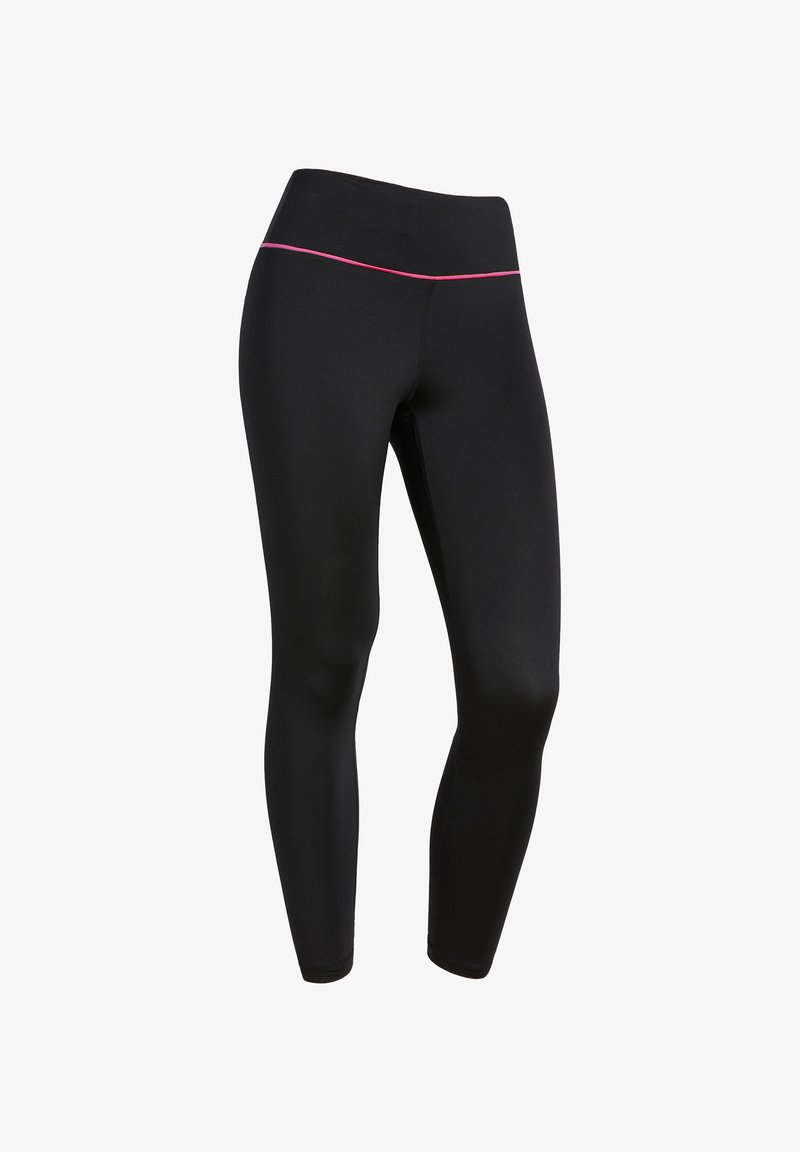 Freddy 7/8 - Leggings - black rosa fucsia