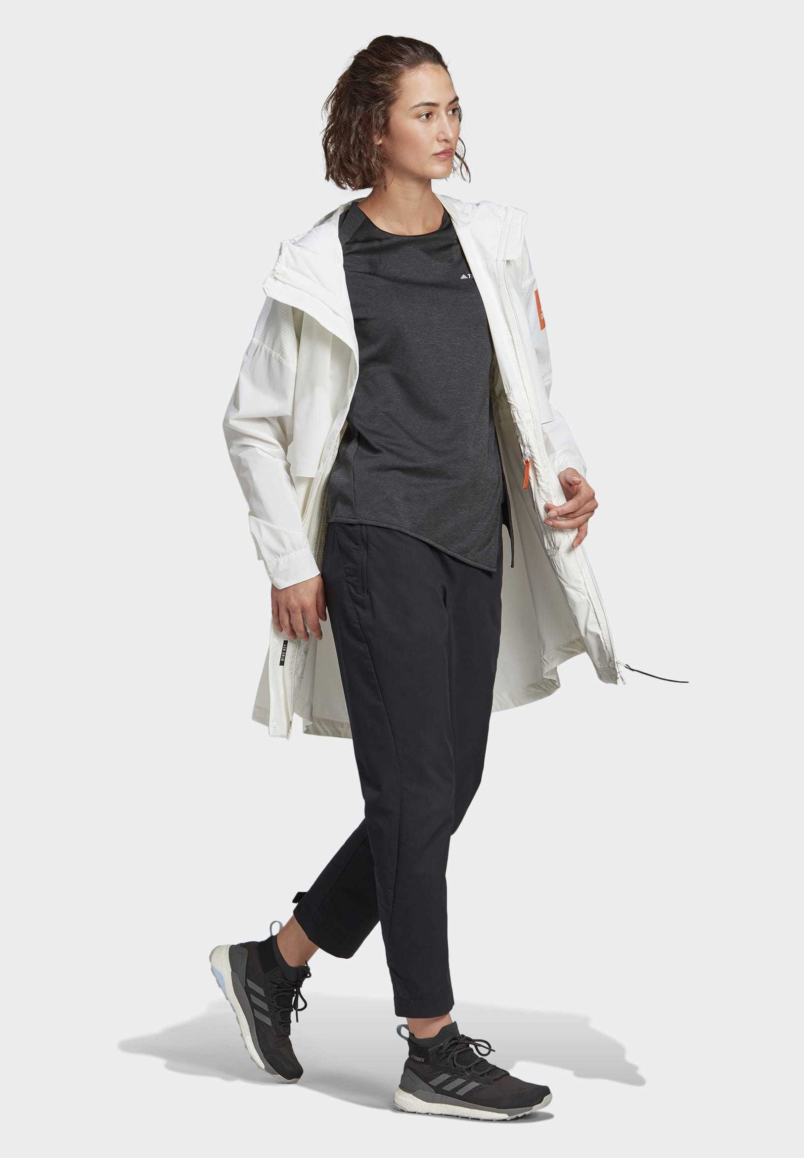 adidas Performance MYSHELTER WIND.RDY PARKA Parka white adidas Performance OUTERIOR WIND.RDY PARKA Kort kåpe