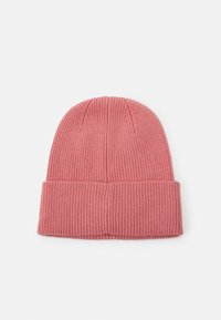 Calvin Klein EMBROIDERY BEANIE - Megzta kepurė - dusty rose