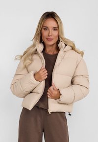 RESPECT SHORT PADDED WITH ZIP POCKETS - Winterjas - stone