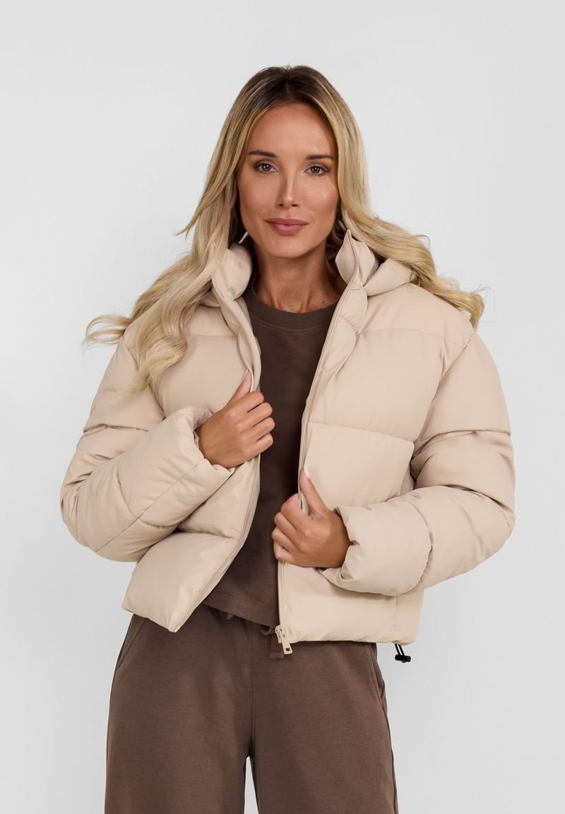 RESPECT SHORT PADDED WITH ZIP POCKETS - Winterjas - stone