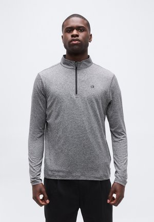 CRUISE ZIP - Pikkade varrukatega topp - charcoal marl