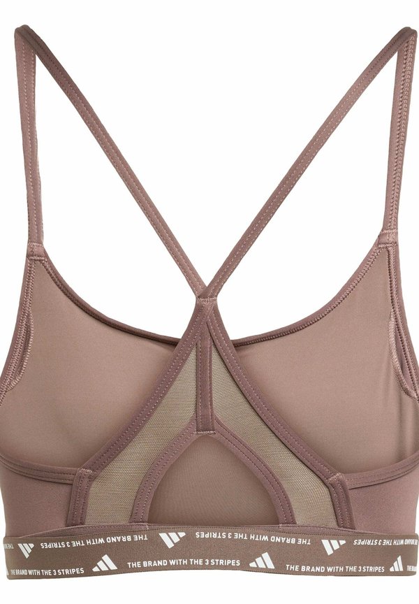 3STRIPES - Light support sports bra - earth strata2
