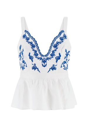 Guess STICKEREI - Blouse - weiß