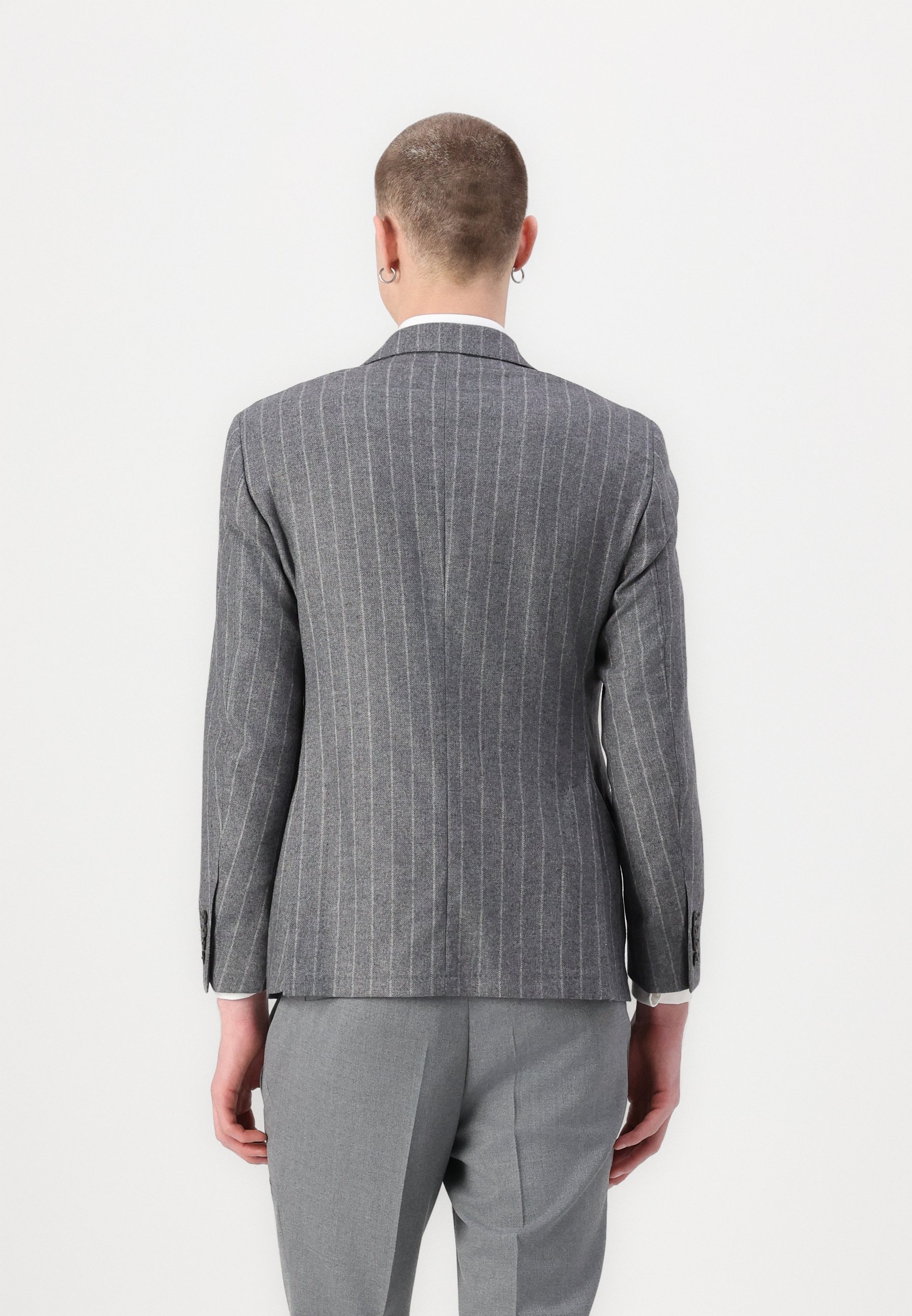 Hackett London STRIPE CASH - Blazer jacket - granite grey