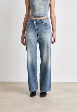 Relaxed fit jeans - green cast blue