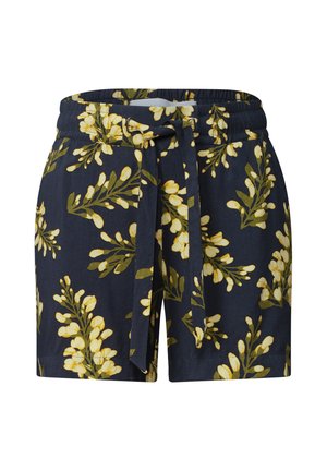 Street One Studio, MID WAIST SHORTS MIT FLORALEM PRINT - Short - maritime blue