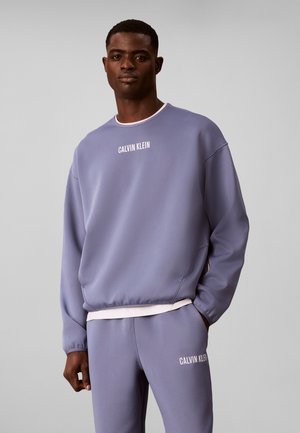 Calvin Klein, QUICK-DRY PERFORMANCE POCKET SWEATSHIRT - Суитшърт - stone hard blue