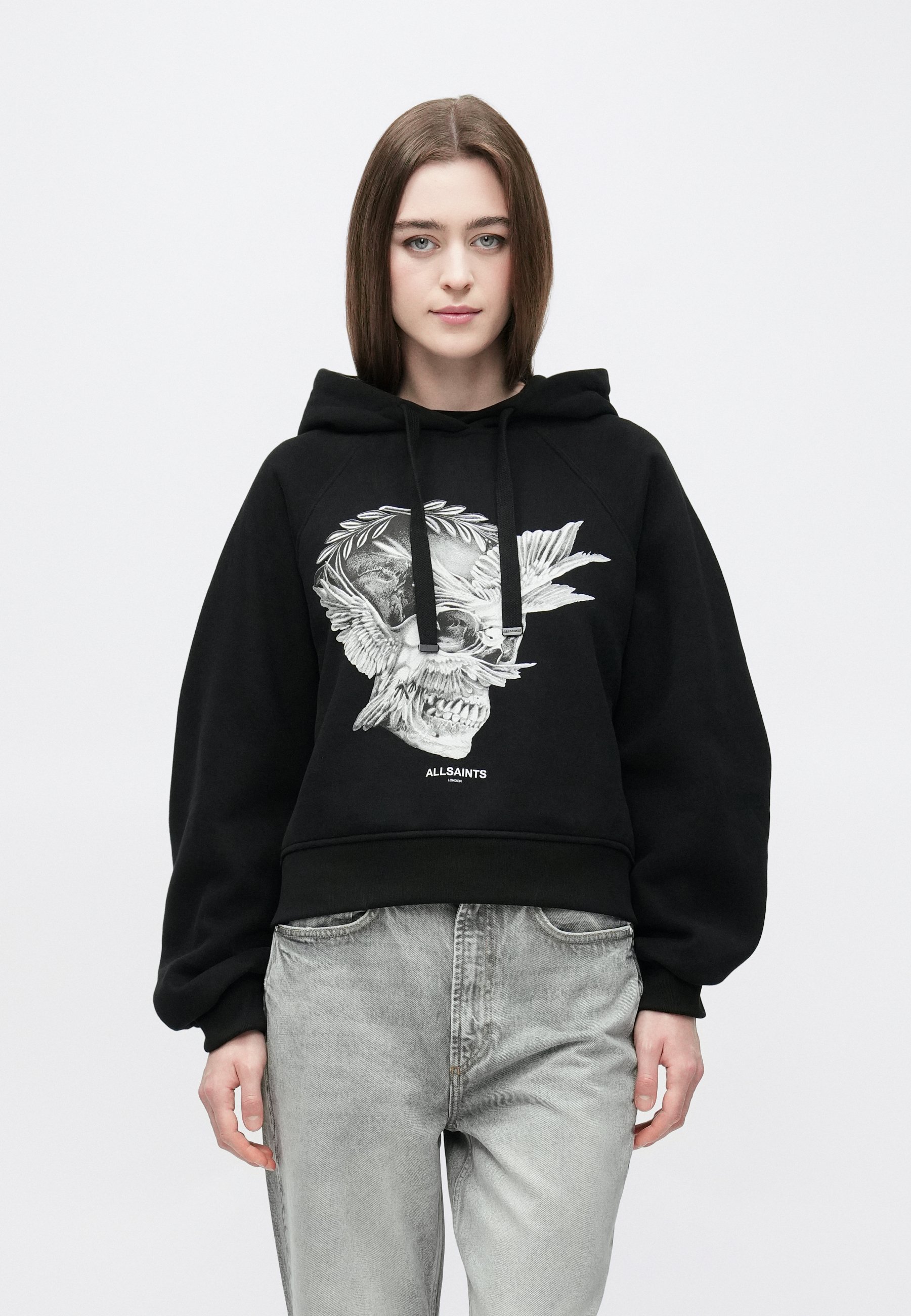 AllSaints MYSTERIE DANA HOODY - Hoodie - black - Zalando