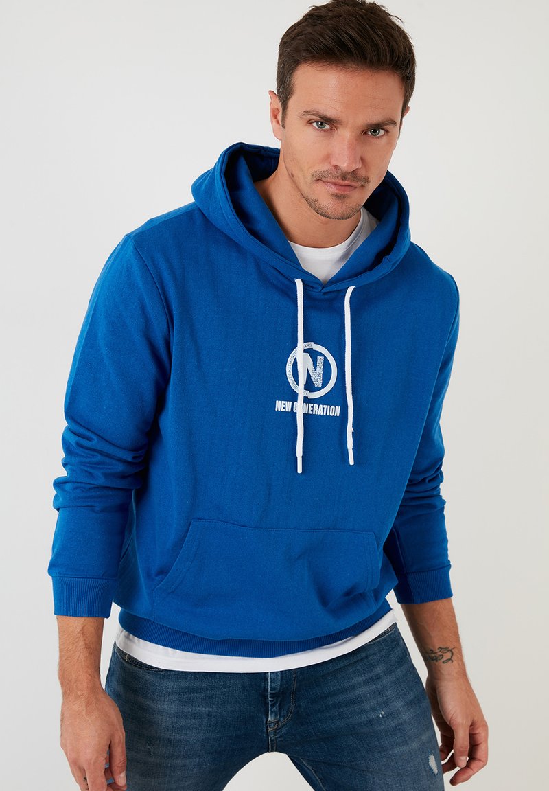 Buratti Felpa con cappuccio saxe blue/blu Zalando.it