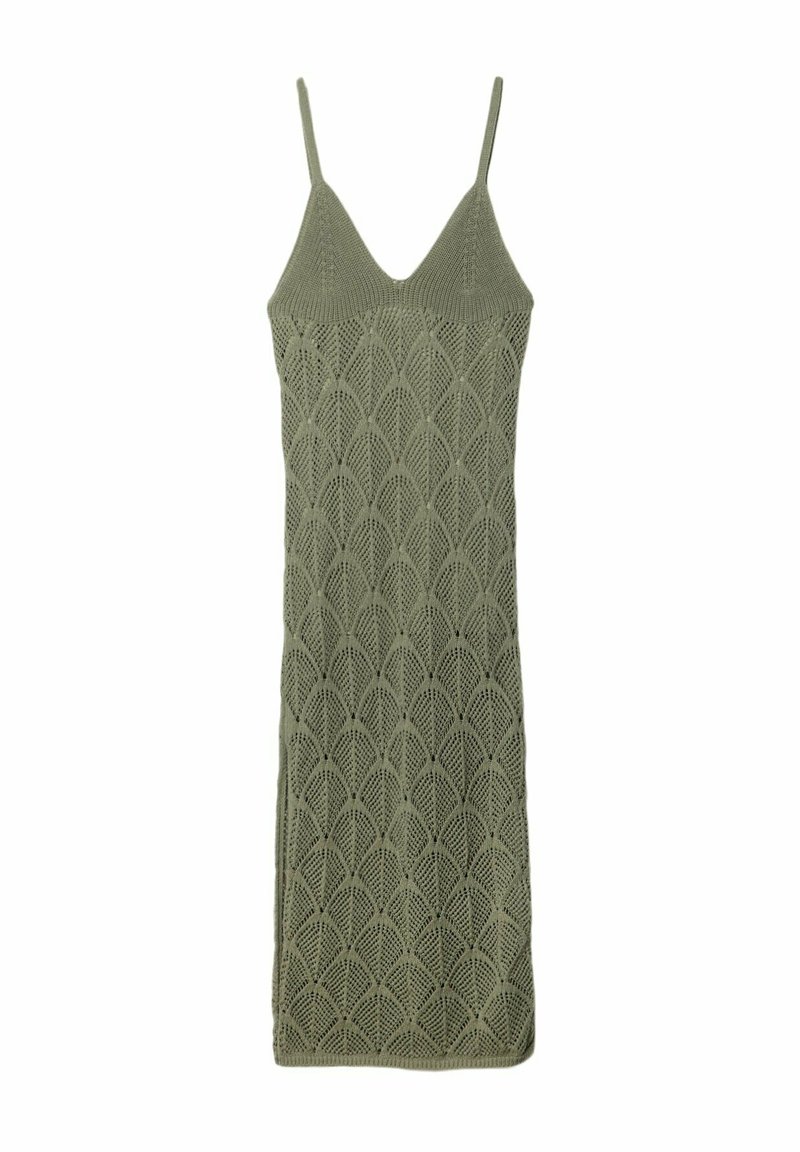 Stradivarius Gebreide jurk lichtgroen
