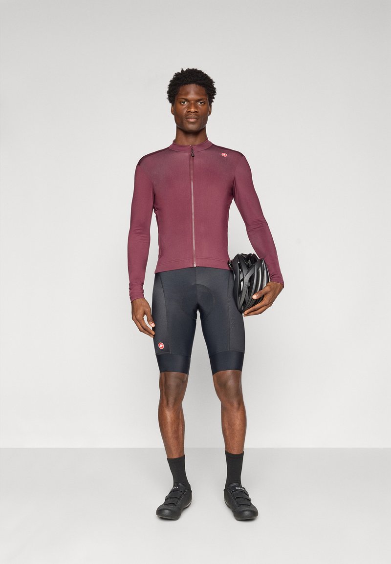 Maillot Vélo Homme Castelli Espresso S/S - Taille M, Couleur Deep Bordeaux (Neuf)