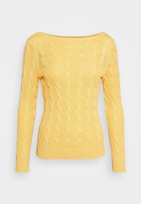 Lauren Ralph Lauren Stickad tröja - yellow