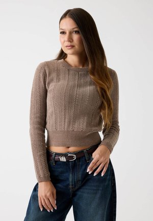 KURZER ZOPF - Pulóver - beige