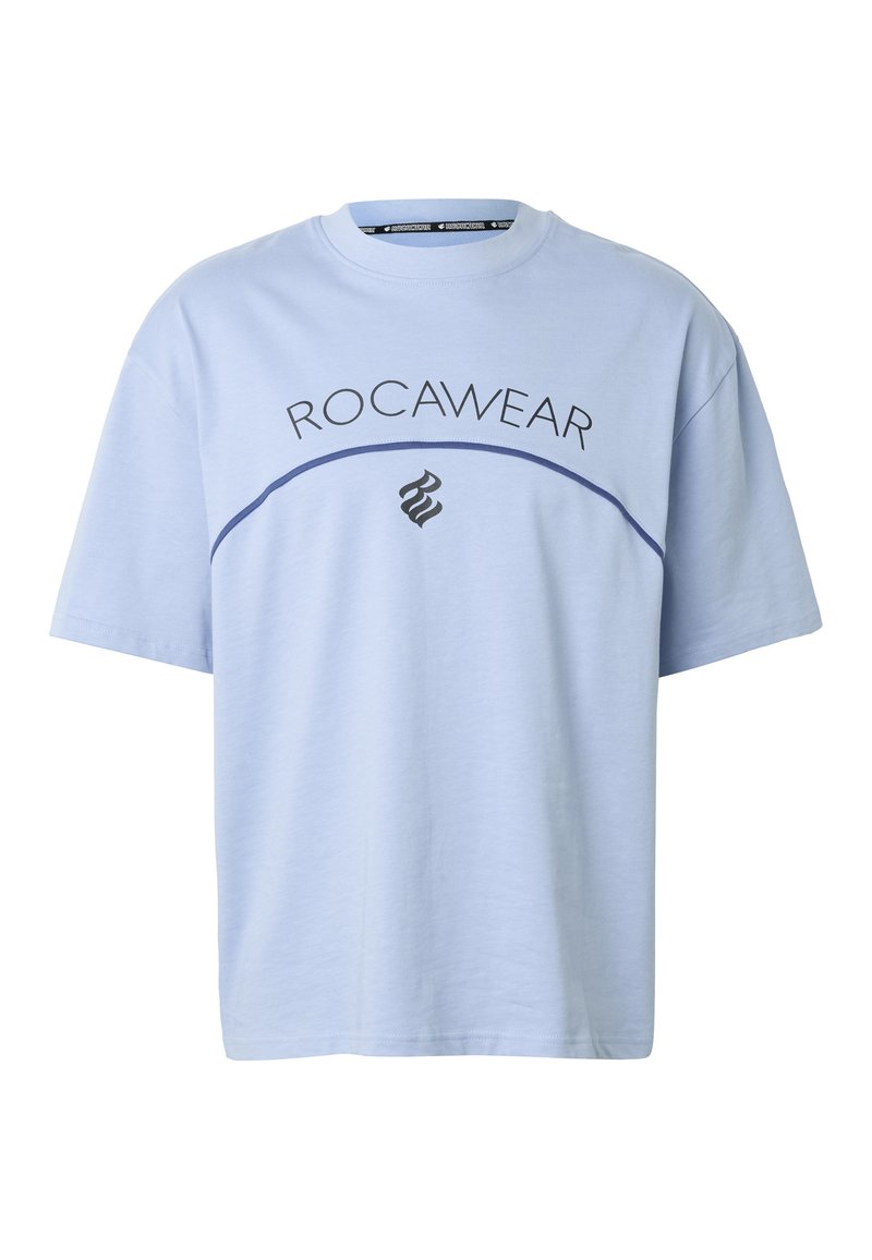 Rocawear ROCAWEAR ARCH T-SHIRT - Camiseta estampada - brunnerablue/azul ...