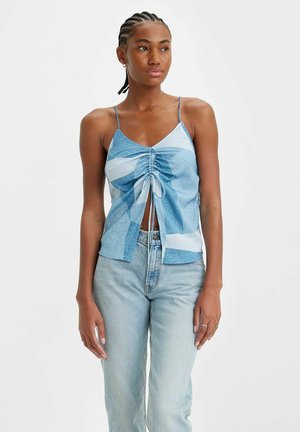 Levi's® ARA CINCH CAMI DIGITAL PRIN - Linne - digital denim indigo