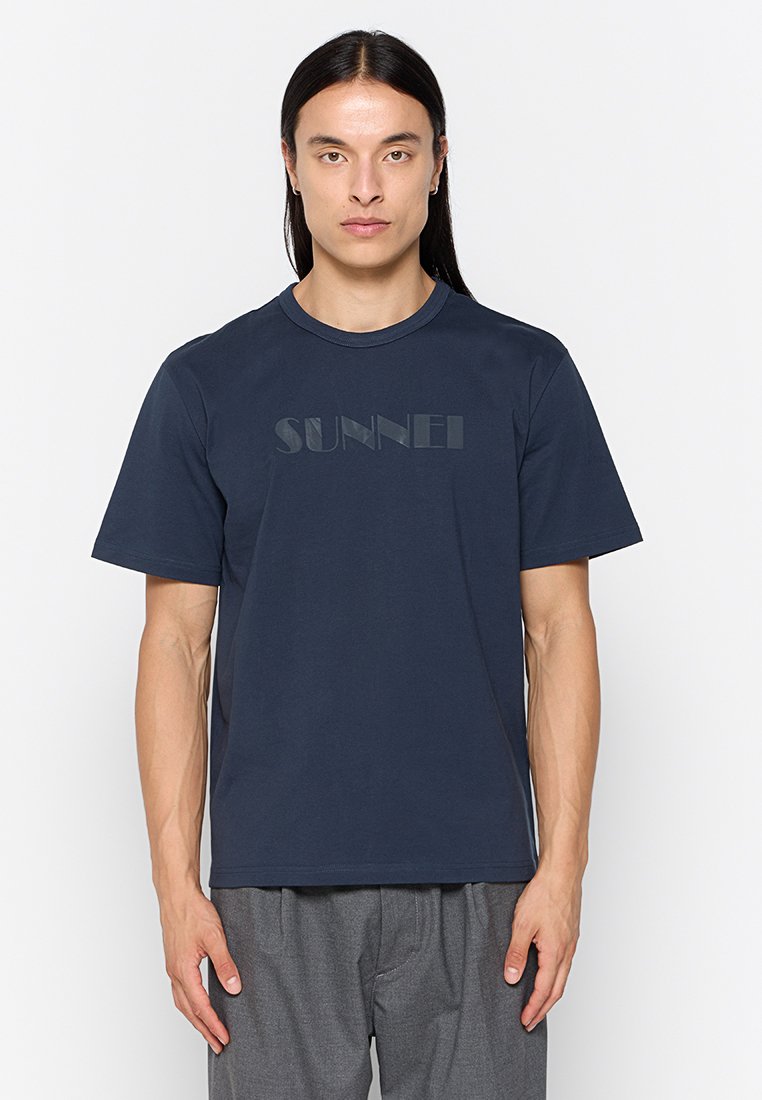 Sunnei T-shirt print donkerblauw Sunnei T-shirt print donkerblauw
