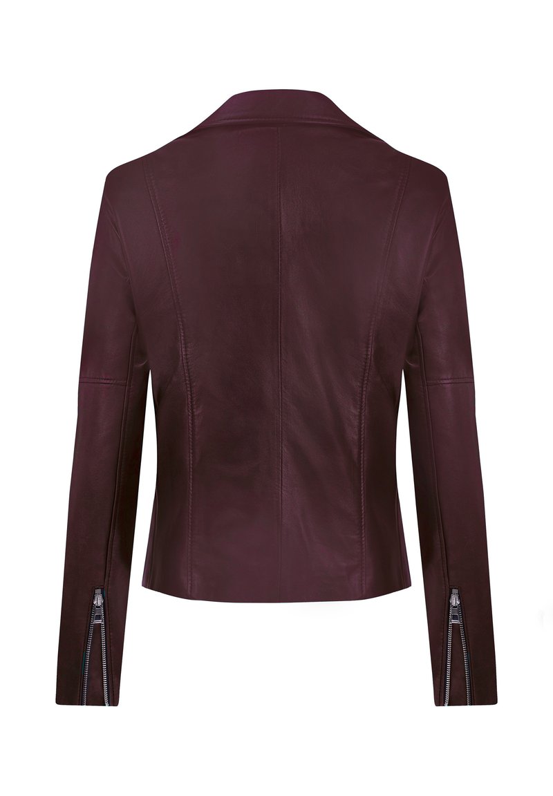 Felix Hardy Leather jacket bordeaux Zalando